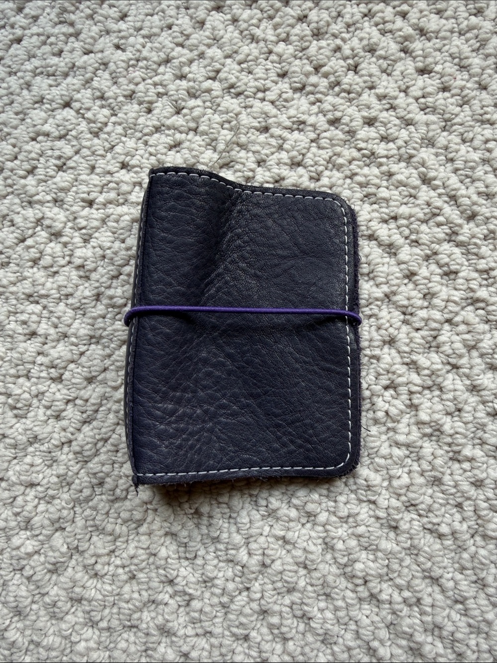 Foxy Fix mini notebook cover - purple leather
